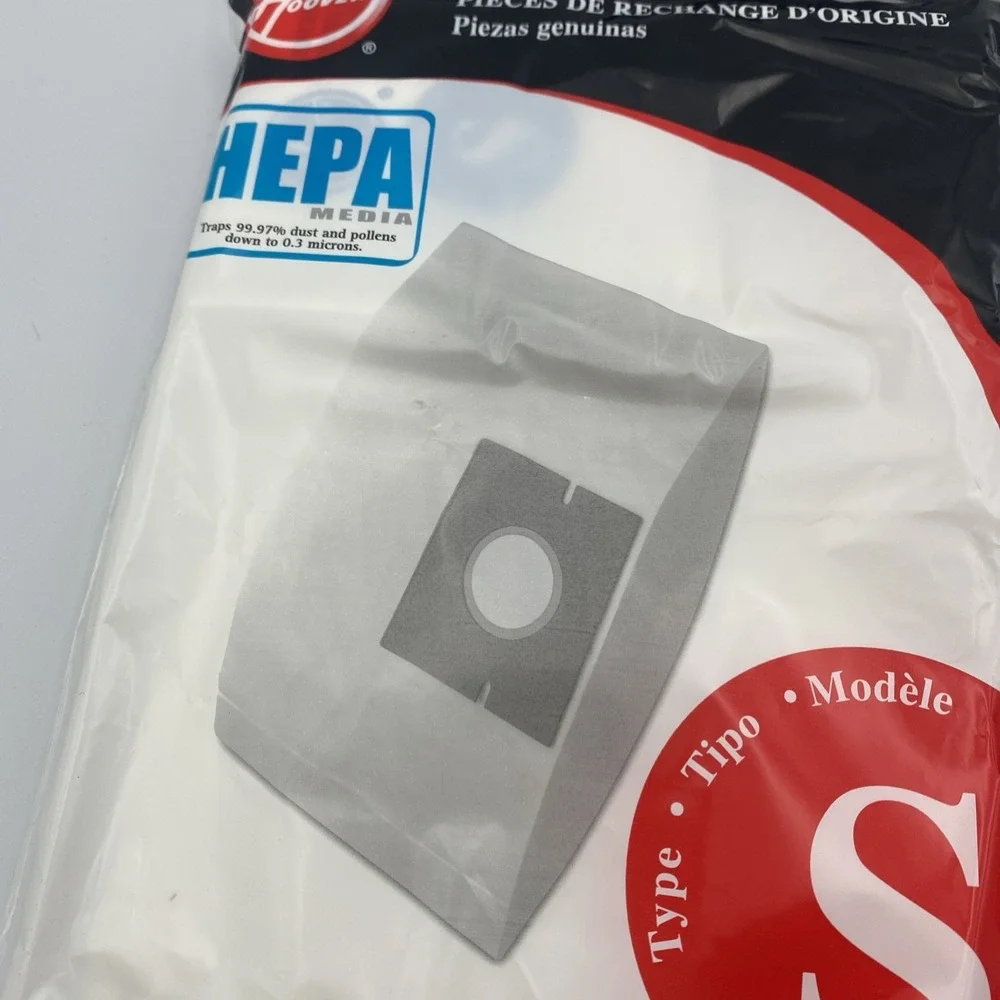 Hoover Type S HEPA Bag 4010808S Bags Genuine 1 pack of 2 bags New